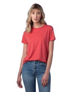 Alternative Apparel 4450HM - Ladies Modal Tri-Blend T-Shirt Faded Red