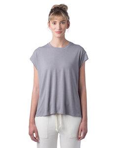 Alternative Apparel 4461HM - Ladies Modal Tri-Blend Raw Edge Muscle T-Shirt Nickel