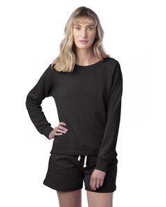 Alternative Apparel 8626NM - Ladies Lazy Day Pullover Black