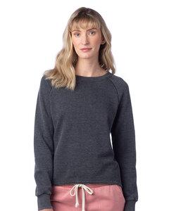 Alternative Apparel 8626NM - Ladies Lazy Day Pullover Washed Black