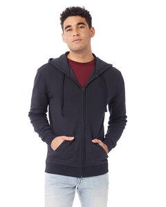 Alternative Apparel 8805PF - Unisex Eco-Cozy Fleece Zip Hooded Sweatshirt Black