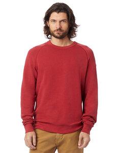 Alternative Apparel 9575ZT - Unisex Washed Terry Champ Sweatshirt Faded Red