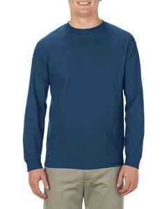 American Apparel AL1304 - Adult 6.0 oz., 100% Cotton Long-Sleeve T-Shirt Harbor Blue