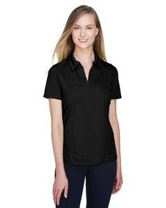 North End 78632 - Ladies Recycled Polyester Performance Piqué Polo Black