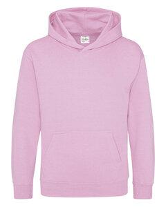 Just Hoods By AWDis JHY001 - Youth 80/20 Midweight College Hooded Sweatshirt Baby Pink
