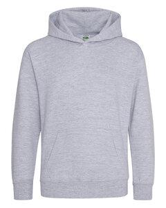 Just Hoods By AWDis JHY001 - Youth 80/20 Midweight College Hooded Sweatshirt Heather Grey