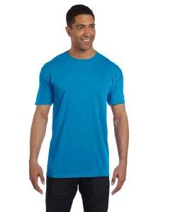 Comfort Colors 6030 - Garment Dyed Short Sleeve Shirt with a Pocket Sapphire