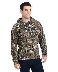 J. America J8871 - Adult Tri-Blend Fleece Pullover Hood Outdoor Camo Trb