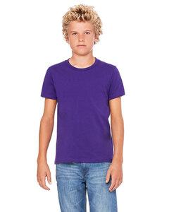 Bella+Canvas 3001Y - Youth Jersey Short-Sleeve T-Shirt Team Purple