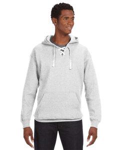 J. America 8830 - Sport Lace Hooded Sweatshirt Ash Heather