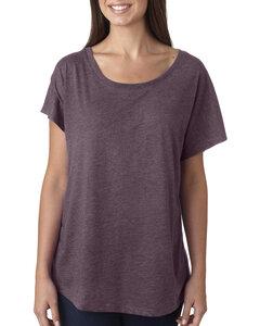 Next Level Apparel 6760 - Ladies Triblend Dolman T-Shirt Vintage Purple