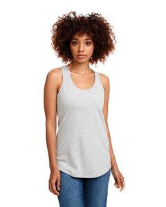 Next Level Apparel 6933 - Ladies French Terry Racerback Tank Heather Gray