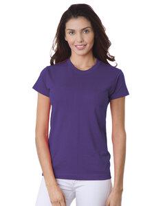 Bayside 3325 - Ladies' USA-Made Short Sleeve T-Shirt Purple