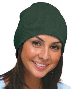 Bayside 3810 - USA-Made 8½' Inch Knit Beanie Forest Green