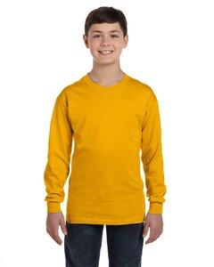 Gildan G540B - Wholesale Youth 5.3 oz. Long-Sleeve T-Shirt Gold