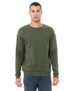 Bella+Canvas 3945 - Unisex Drop Shoulder Sweatshirt Military Green