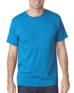 Bayside 5010 - USA Made Ringspun 50/50 Heather Unisex T-Shirt Hthr Turquoise