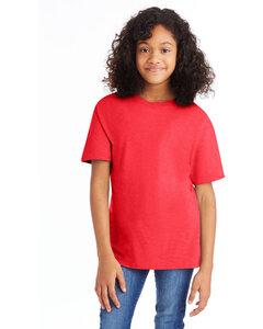 Hanes 498Y - Hanes® Youth Nano-T® Cotton T-Shirt Athletic Red