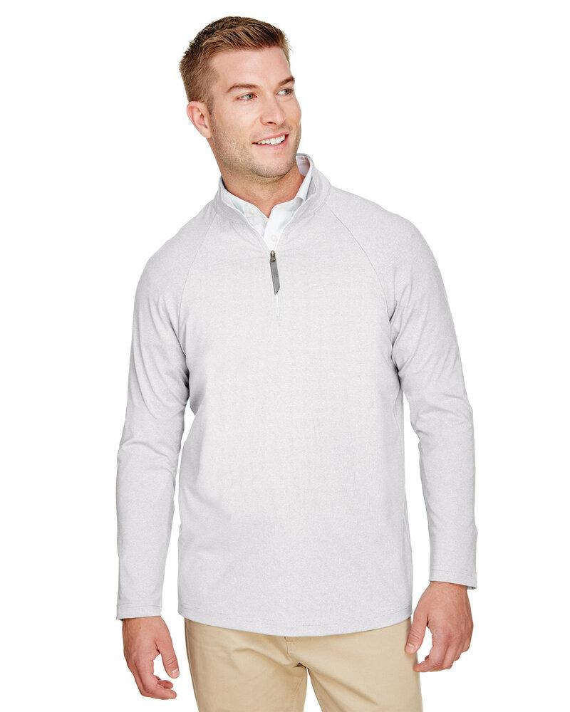 Devon & Jones DG480 - Men's CrownLux Performance Clubhouse Micro-Stripe Quarter-Zip