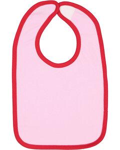 Rabbit Skins 1004 - Contrast Jersey Velcro® Bib Pink Red