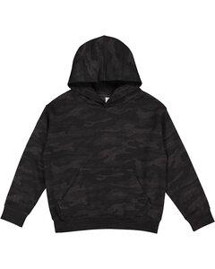 LAT 2296 - Youth Pullover Hooded Sweatshirt Storm Camo