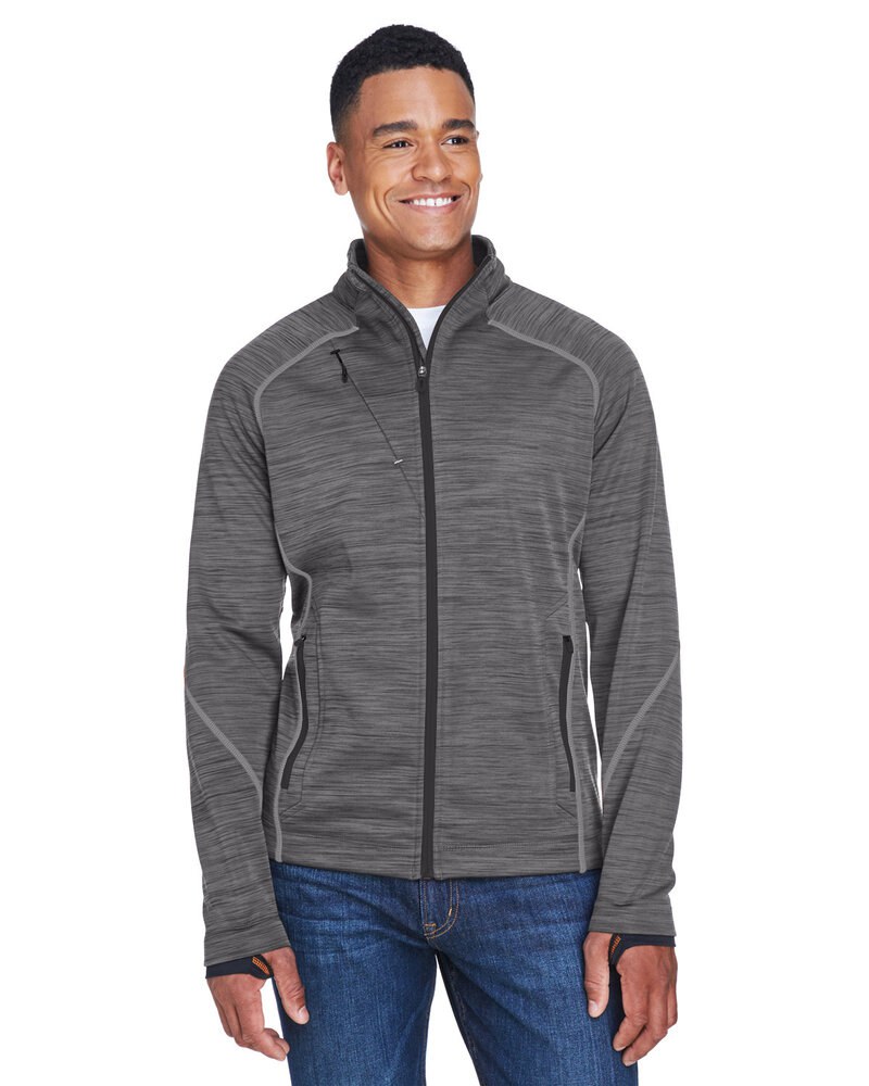 North End 88697 - Men's Flux Mélange Bonded Fleece Jacket