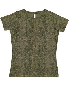 LAT 3516 - Ladies' Fine Jersey T-Shirt Green Reptile