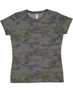 LAT 3516 - Ladies' Fine Jersey T-Shirt Vintage Camo