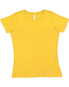 LAT 3516 - Ladies' Fine Jersey T-Shirt Mustard