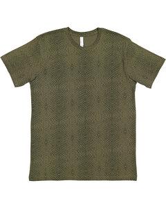 LAT 6901 - Fine Jersey T-Shirt Green Reptile