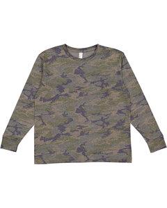 LAT 6201 - Youth Fine Jersey Long Sleeve T-Shirt Vintage Camo