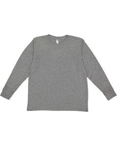 LAT 6201 - Youth Fine Jersey Long Sleeve T-Shirt Granite Heather