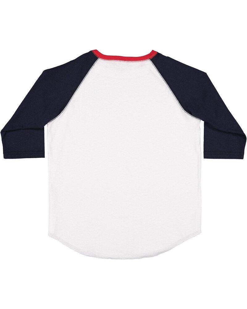 LAT 6130 - Youth Vintage Fine Jersey Three-Quarter Sleeve Baseball T-Shirt