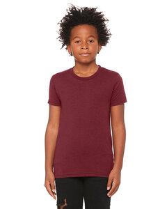 Bella+Canvas 3413Y - Youth Triblend Short-Sleeve T-Shirt Maroon Triblend