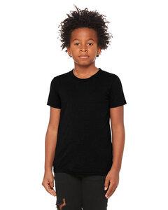 Bella+Canvas 3413Y - Youth Triblend Short-Sleeve T-Shirt Solid Blk Trblnd