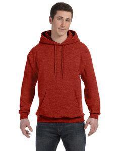 Hanes P170 - EcoSmart® Hooded Sweatshirt Red Pepper Hthr
