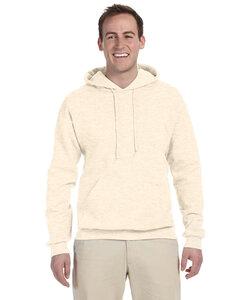 Jerzees 562 Felpa Uomo Con Cappuccio – Sweet Cream Heather, Taglia Medium, 50/50 Cotone Poliestere, Antipilling