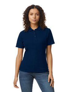 Gildan G648L - Ladies Softstyle Double Pique Polo Navy