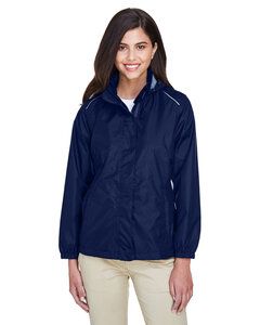 CORE365 78185 - Ladies Climate Seam-Sealed Lightweight Variegated Ripstop Jacket Classic Navy