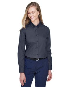 CORE365 78193 - Ladies Operate Long-Sleeve Twill Shirt Carbon