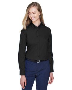 CORE365 78193 - Ladies Operate Long-Sleeve Twill Shirt Black