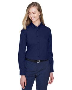CORE365 78193 - Ladies Operate Long-Sleeve Twill Shirt Classic Navy