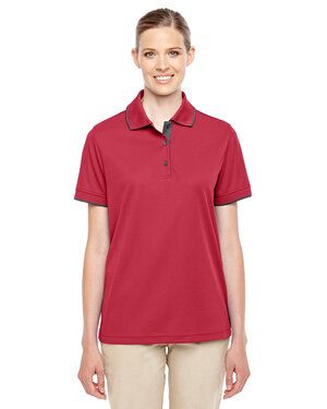 CORE365 78222 - Ladies Motive Performance Piqué Polo with Tipped Collar