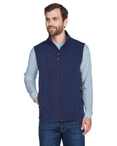 CORE365 CE701 - Men's Cruise Two-Layer Fleece Bonded Soft Shell Vest Classic Navy