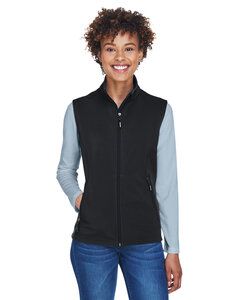 CORE365 CE701W - Ladies Cruise Two-Layer Fleece Bonded Soft Shell Vest Black