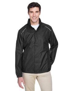 CORE365 88185 - Men's Climate Seam-Sealed Lightweight Variegated Ripstop Jacket Black