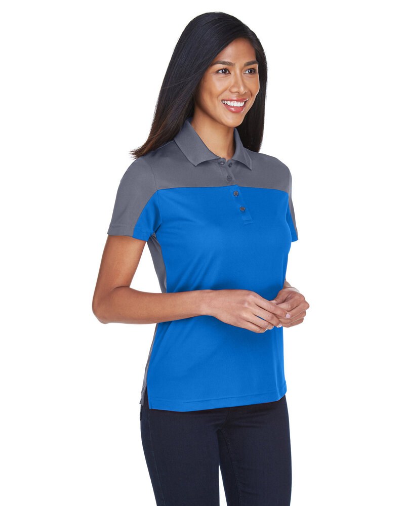 CORE365 CE101W - Ladies Balance Colorblock Performance Piqué Polo