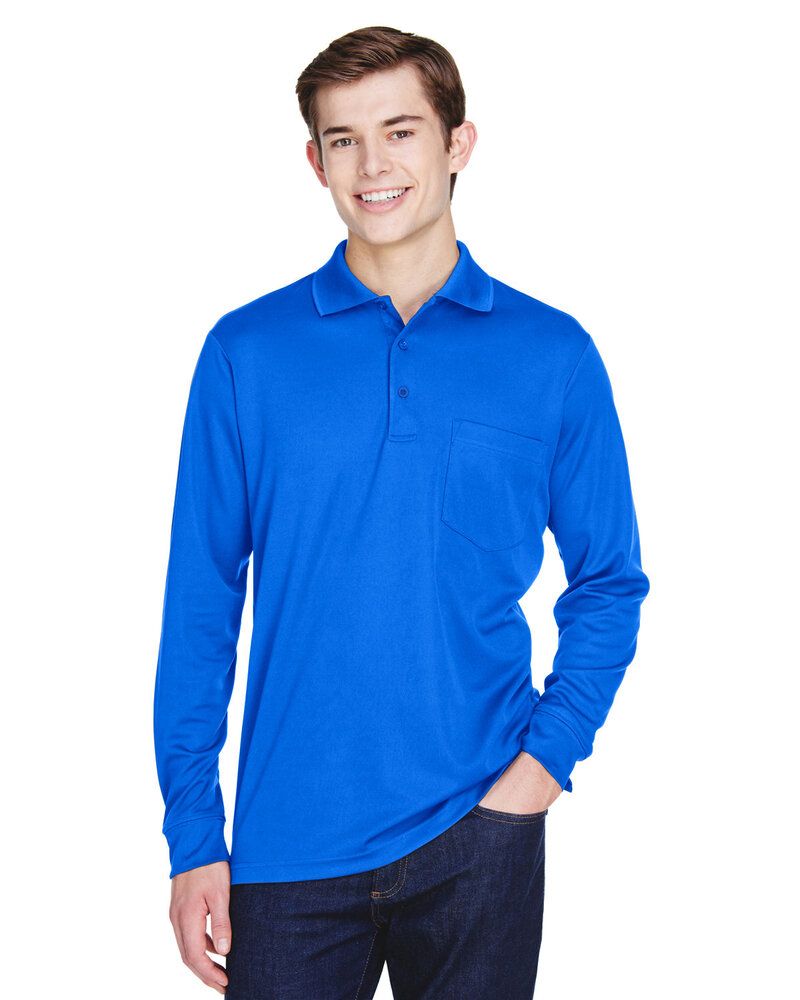 CORE365 88192P - Adult Pinnacle Performance Long-Sleeve Piqué Polo with Pocket