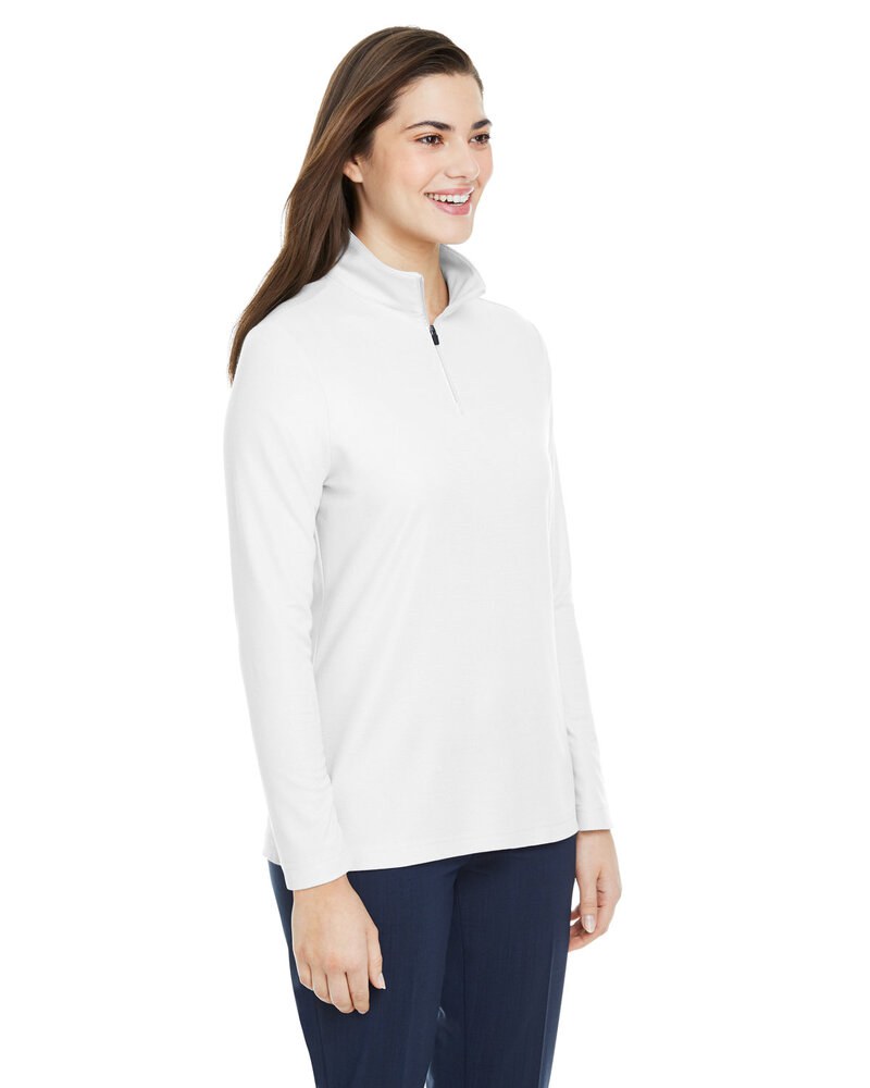 CORE365 CE405W - Ladies Fusion ChromaSoft Pique Quarter-Zip