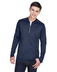 CORE365 CE401T - Men's Tall Kinetic Performance Quarter-Zip Cls Nvy Ht/Crbn